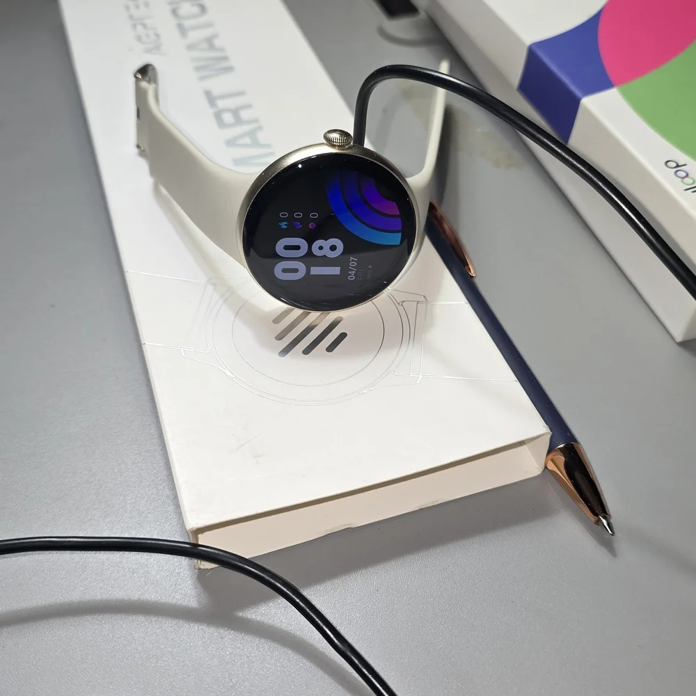 Smartwatch with Black Strap